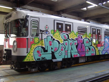 Graffiti Train - Photo by Oneleg - Points, HNG (2012)