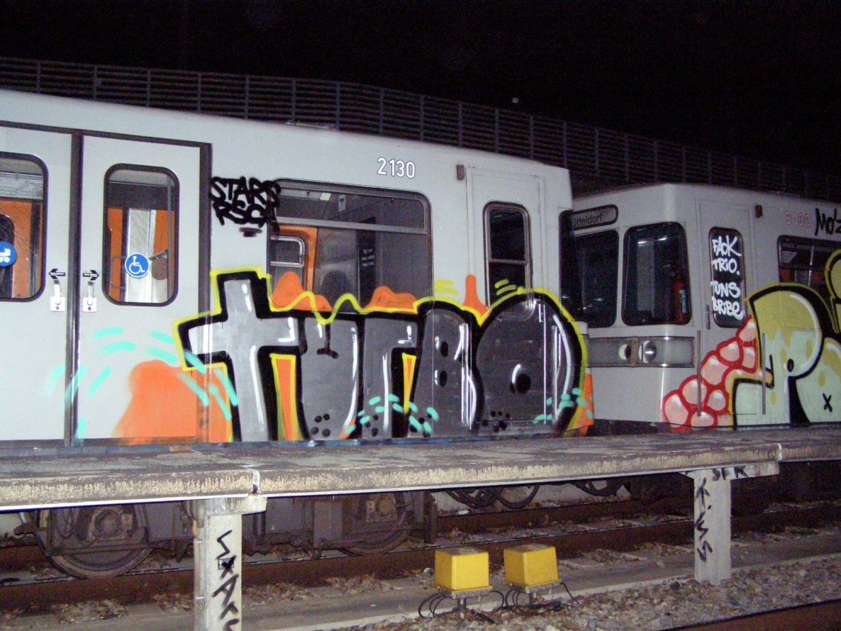 Graffiti Train in Vienna - Photo by Oneleg - Turbo, RSCA, STARS (2008)
