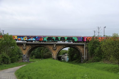 Graffiti Train in Hannover - Photo by Oneleg - Kior, RBH (2013)