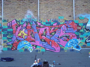 Graffiti Wall in Kreis Steinfurt - Photo by Oneleg - Oinks (2012)