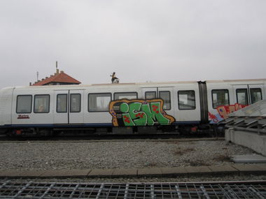 Graffiti Train in Copenhagen - Photo by Oneleg - Ism (2011)