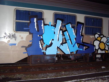 Graffiti Train in Naples - Photo by Oneleg - Fokus (2009)