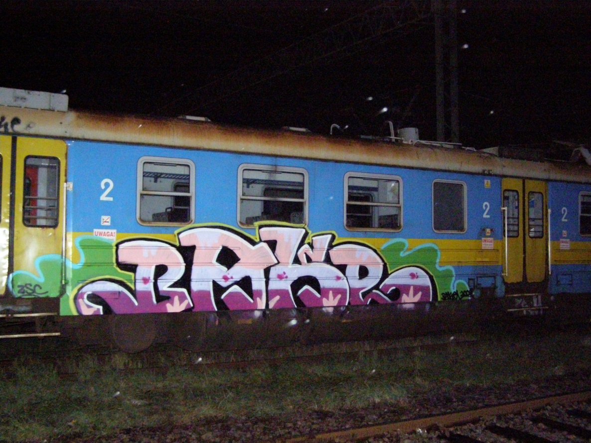 Graffiti Train in Wroc?aw - Photo by Oneleg - Bake, ZSC (2008)