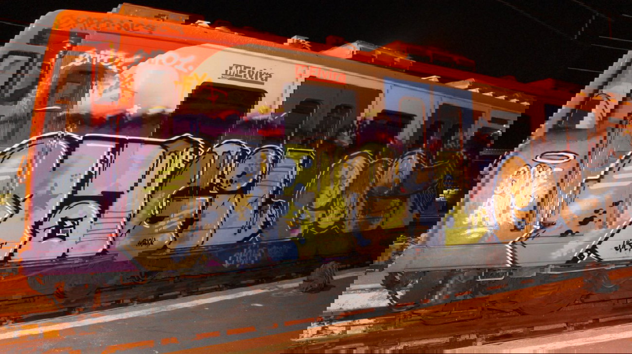 Graffiti Train in Catania - Photo by Oneleg - Magil, UFS, Gost (2012)