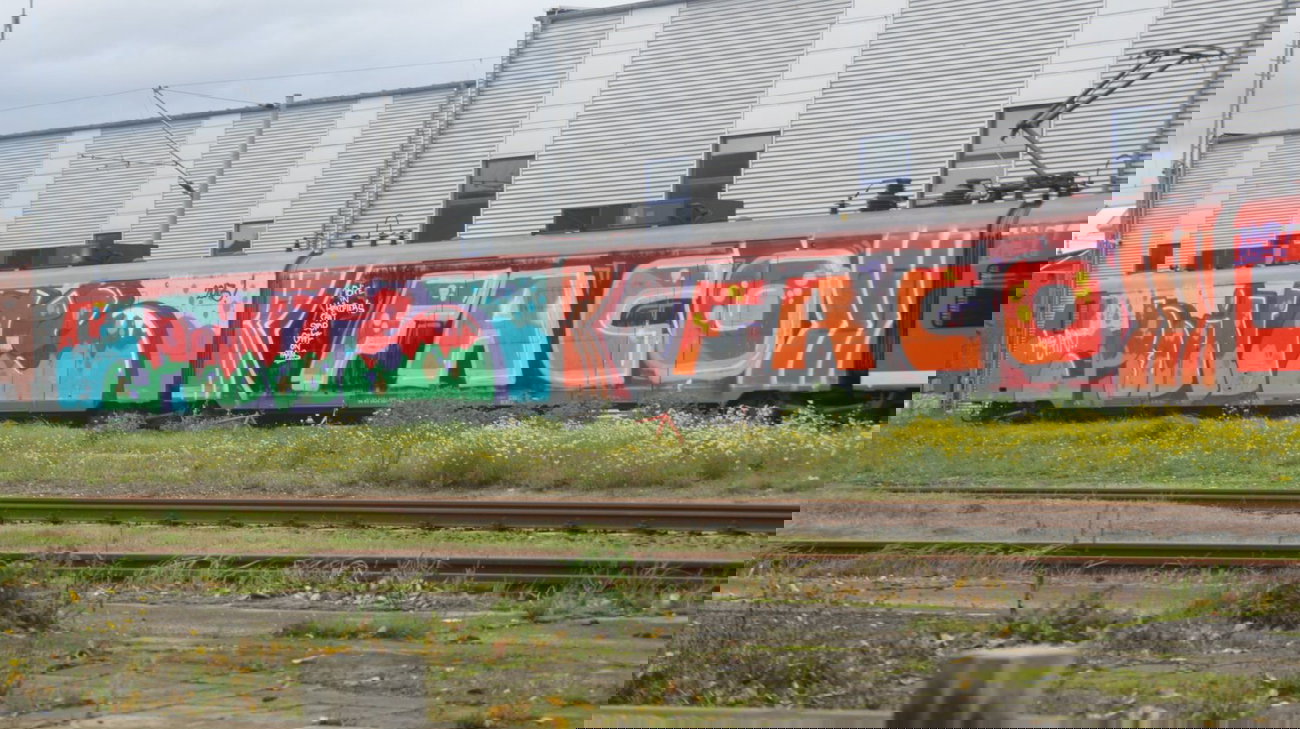 Graffiti Train in Hannover - Photo by Oneleg - Points, FTN, HNG (2013)