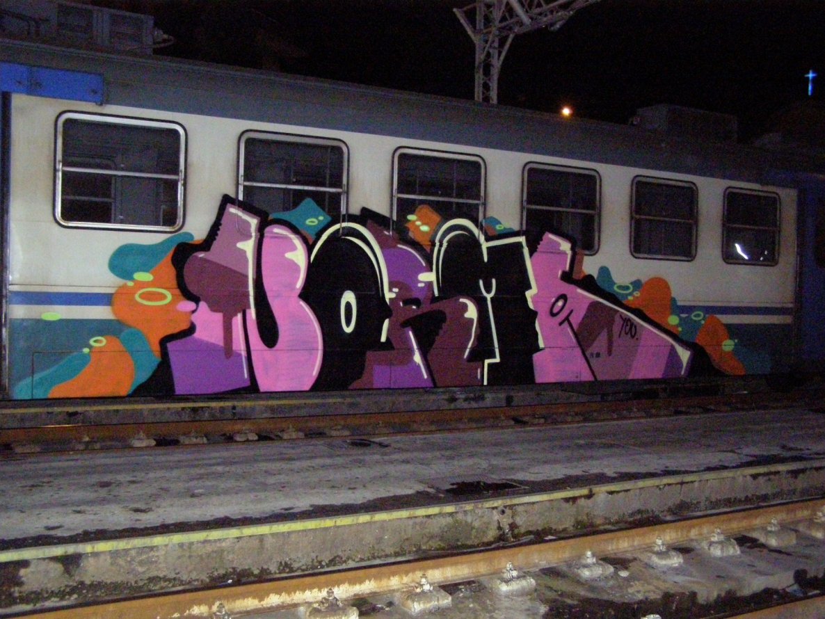 Graffiti Train in Naples - Photo by Oneleg - Norma (2009)