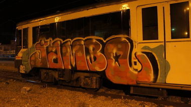 Graffiti Train in Barcelona - Photo by Oneleg - Jambo (2012)
