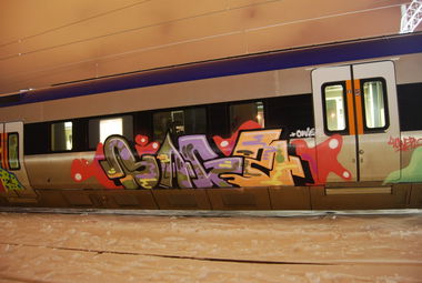Graffiti Train in Gävle - Photo by Oneleg - Bags (2011)