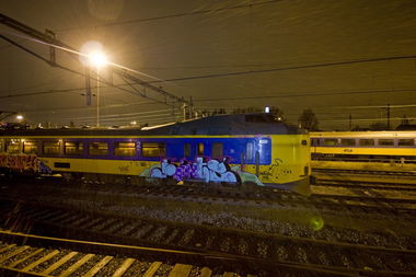 Graffiti Train in Rotterdam - Photo by Oneleg - Points (2008)