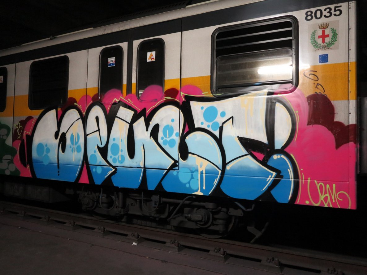 Graffiti Train in Milano - Photo by Oneleg - Spunt (2013)