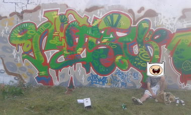 Graffiti Wall in Gmina Czarne - Photo by OnemancreW - mitsu (2014)