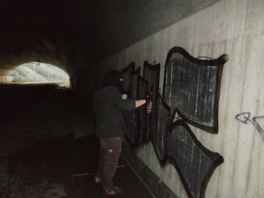 Graffiti Bombing - Photo by OnkelPaula - Cunt (2012)