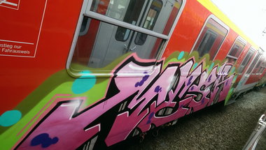 Graffiti Train - Photo by OnkelPaula - mesk