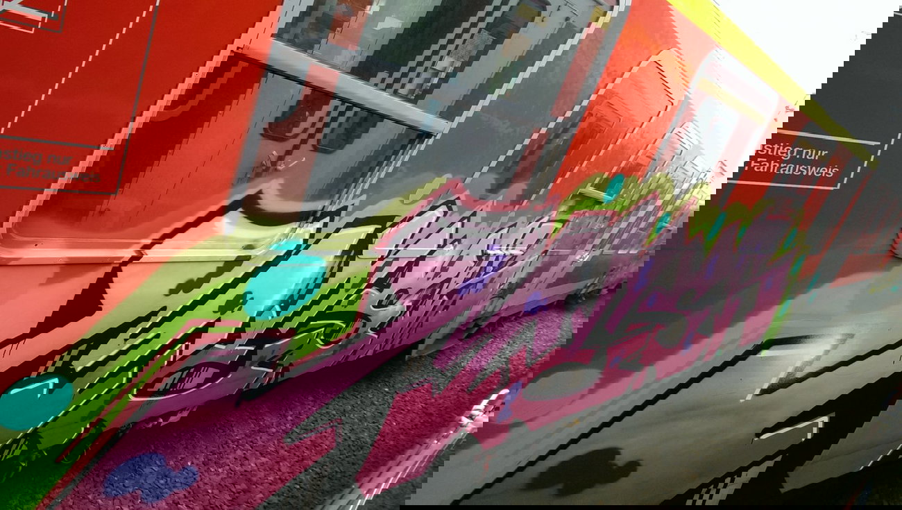 Graffiti Train - Photo by OnkelPaula - mesk