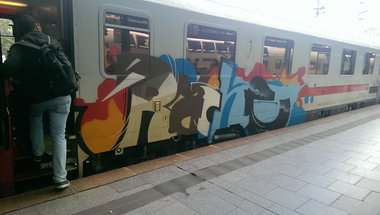 Graffiti Train - Photo by OnkelPaula - Rache