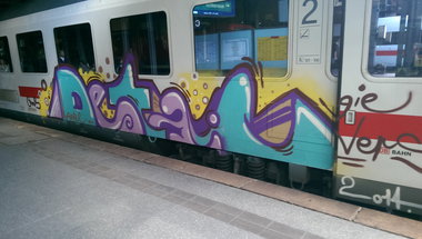 Graffiti Train - Photo by OnkelPaula - Detail