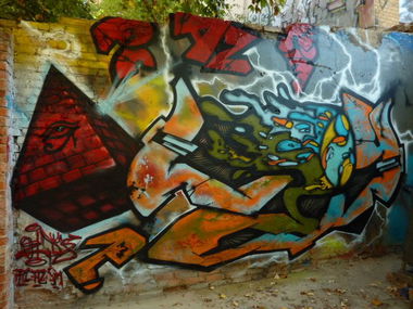 Graffiti Wall in Halle - Photo by Oollddeeee - oldy, pc, az (2013)