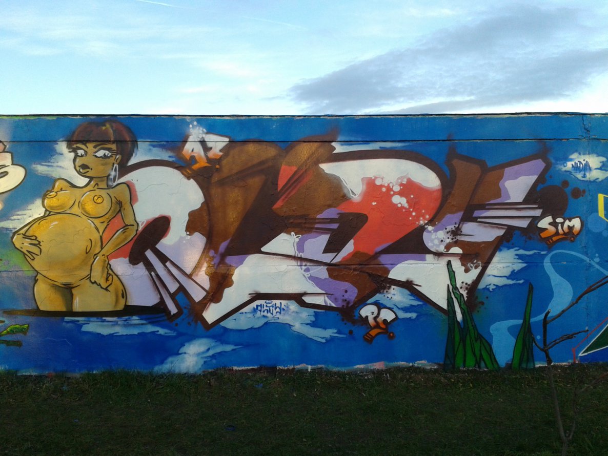 Graffiti Wall in Halle - Photo by Oollddeeee - oldy, more, esf