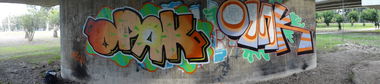 Graffiti Bombing in Turkey - Photo by Opakboy - Opak, crew