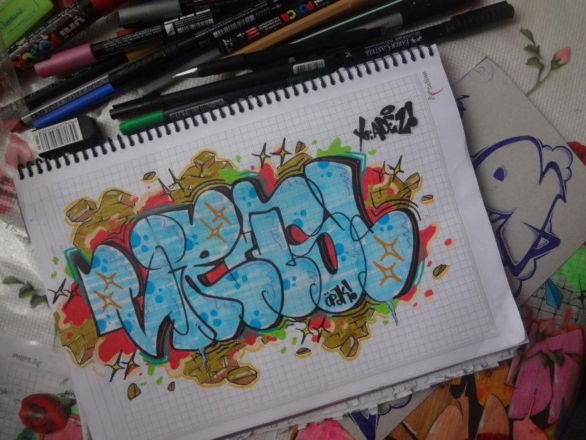 Graffiti Sketch - Photo by Opakboy