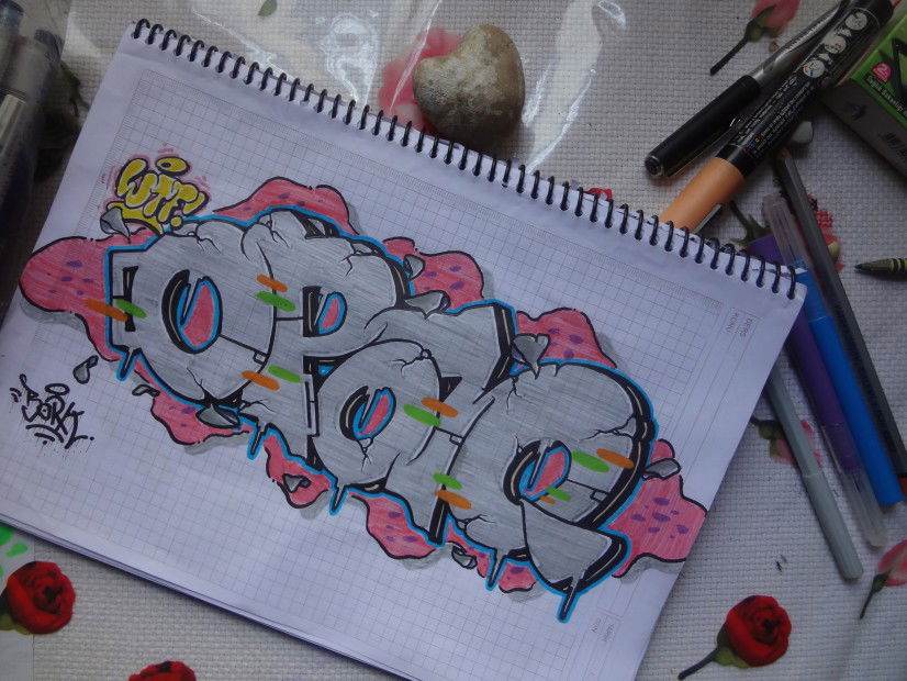 Graffiti Sketch - Photo by Opakboy