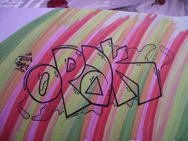 Graffiti Sketch in Turkey - Photo by Opakboy (2013)
