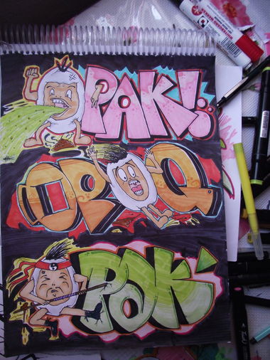Graffiti Sketch in Adana - Photo by Opakboy - Opak, crew, Tesla (2013)