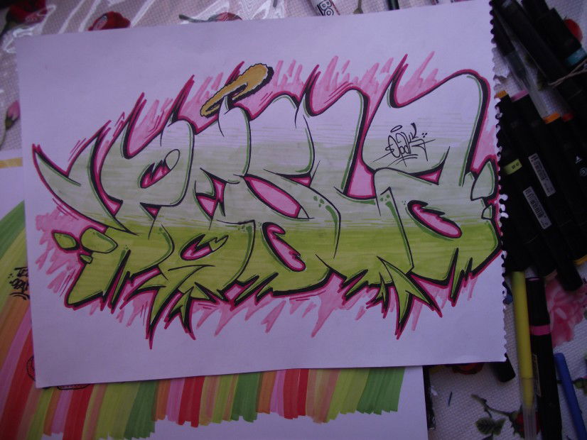Graffiti Sketch in Adana - Photo by Opakboy - opak, crew, tesla