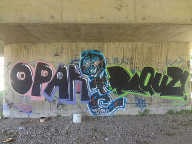 Graffiti Bombing in Adana - Photo by Opakboy - opak, crew, otc (2013)