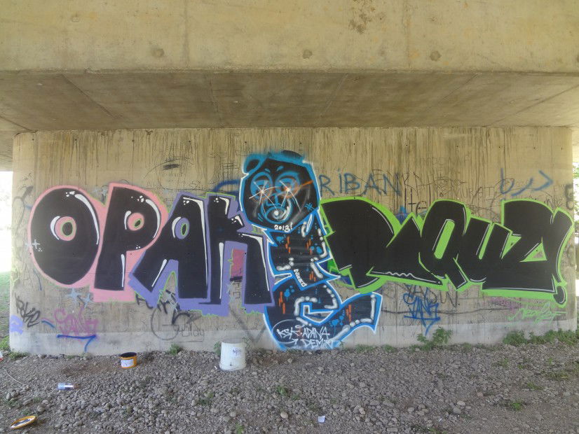 Graffiti Bombing in Adana - Photo by Opakboy - opak, crew, otc (2013)