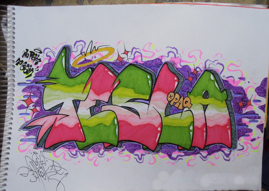 Graffiti Sketch - Photo by Opakboy - tesla, opak