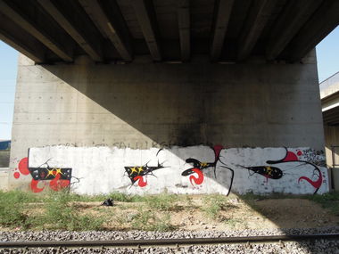 Graffiti Bombing in Adana - Photo by Opakboy - tesla (2013)