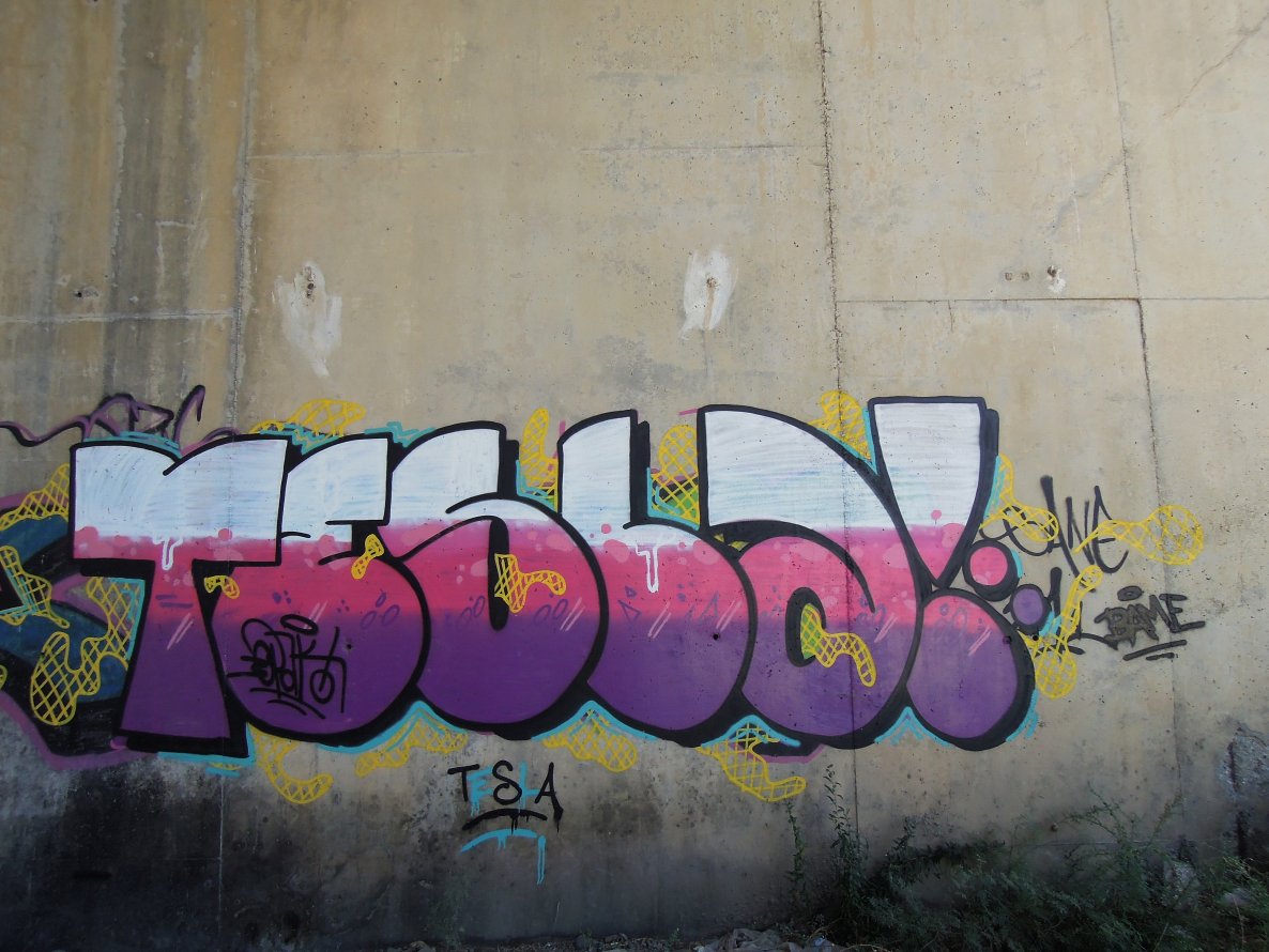 Graffiti Bombing in Adana - Photo by Opakboy - tesla, opak (2013)