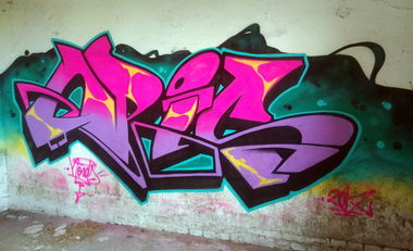 Graffiti Wall in Toruń - Photo by Opis - Nerds, Nerdscrew, Opis (2017)