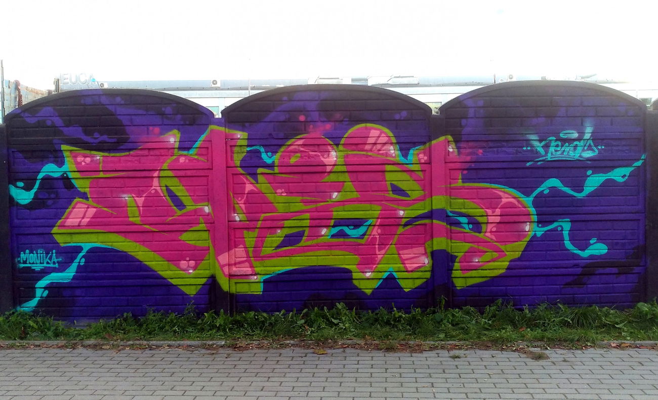 Graffiti Wall in Toruń - Photo by Opis - Nerds, Nerdscrew, Opis (2017)