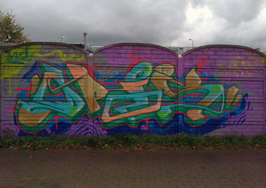 Graffiti Wall in Toruń - Photo by Opis - Nerds, Nerdscrew, Opis (2017)