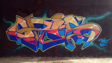 Graffiti Wall in Toruń - Photo by Opis - Nerds, Nerdscrew, Opis (2017)