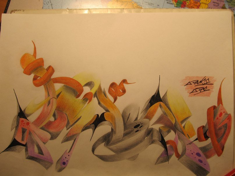 Graffiti Sketch - Photo by Orange