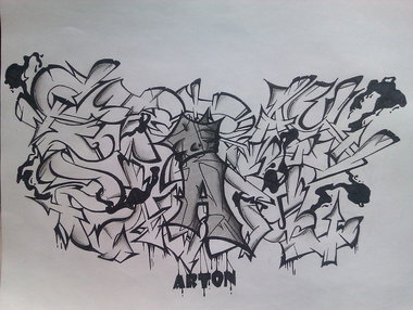 Graffiti Sketch - Photo by Orange