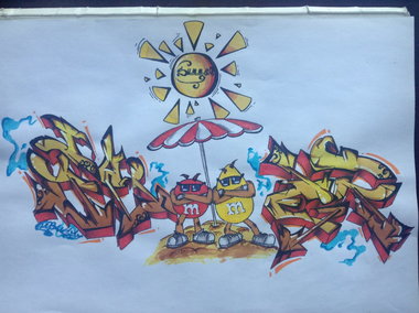 Graffiti Sketch - Photo by Orange