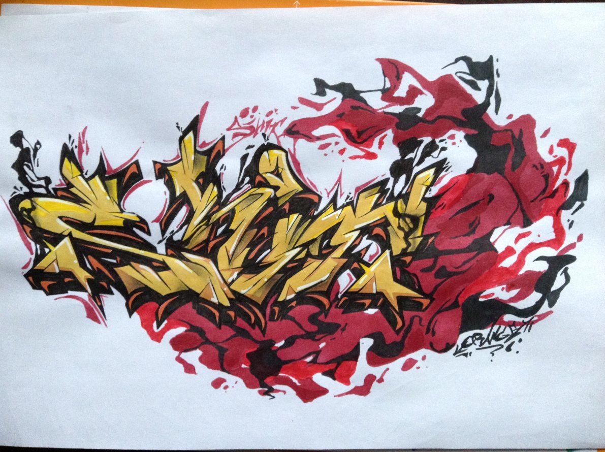 Graffiti Sketch - Photo by Orange