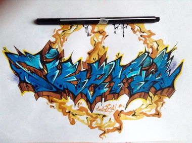 Graffiti Sketch - Photo by Orange