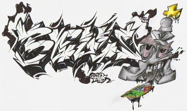 Graffiti Sketch - Photo by Orange