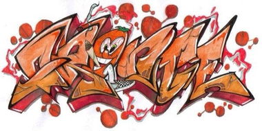 Graffiti Sketch in Moscow - Photo by Orange