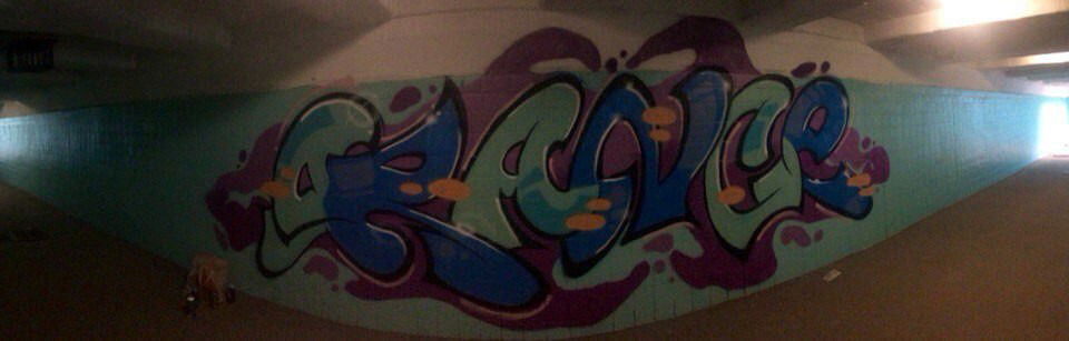 Graffiti Bombing - Photo by Orange