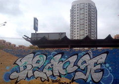 Graffiti Bombing - Photo by Orange