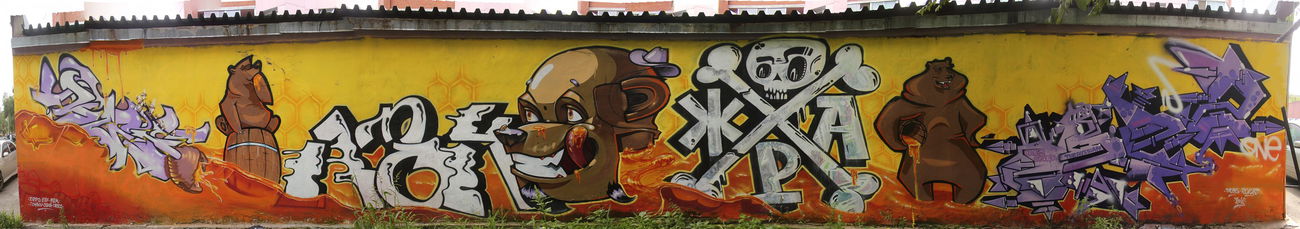 Graffiti Wall in Blagoveshchensk - Photo by Orezoner - orez, jeka, elle (2012)