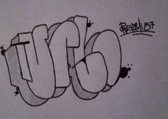 Graffiti Sketch - Photo by Origami87 - Turbo, Origami (2015)