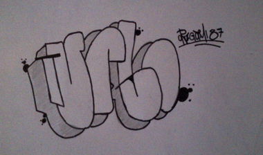 Graffiti Sketch - Photo by Origami87 - Turbo, Origami (2015)