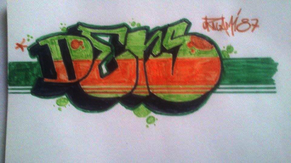 Graffiti Sketch - Photo by Origami87 (2015)